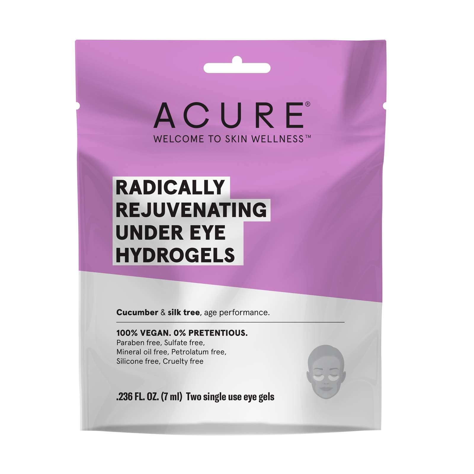 Acure Radically Rejuvenating Under Eye Hydrogel Mask, 12 Count