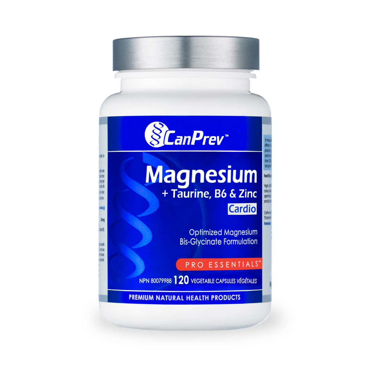 CanPrev Magnesium Bisglycinate, Taurine & Zinc, 120 Capsules, 30-Day Supply