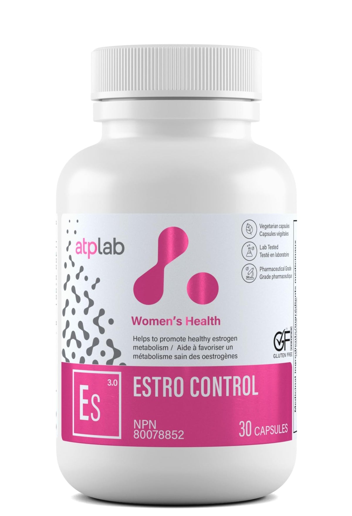 atplab Estro Control Capsules, 100 mg DIM, Calcium D-Glucarate, 30 Capsules