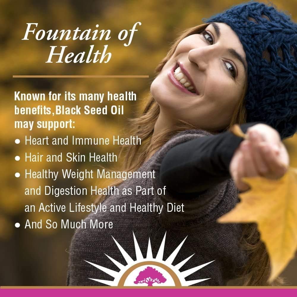 Heritage Store Organic Black Seed Oil, Cold Pressed, Pure Virgin | 237mL