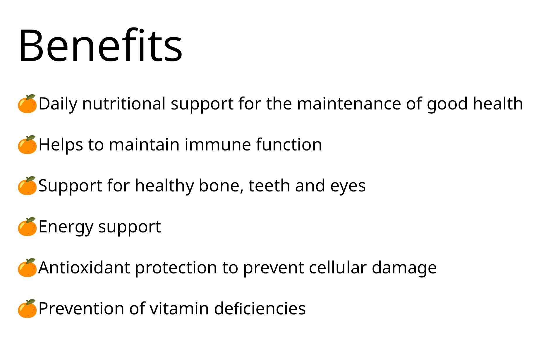 Orange Naturals - Multivitamines Quotidiennes, 60 gélules (approvisionnement de 30 jours) - Multivitamines pour le Soutien Immunitaire - Supplément Multi-Antioxydant - Os, Dents, Vue et Énergie en Bonne Santé