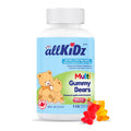 allKiDz Multivitamin Gummy Bears for Kids Children, Made in Canada, Complete Multi Vitamin Mineral Supplement, 11 Essential Nutrients Including Folate, Vitamin A, B, C, D3, E and Zinc for Immune Health, Natural Fruit Flavours, Bear Gummies, 110 Count