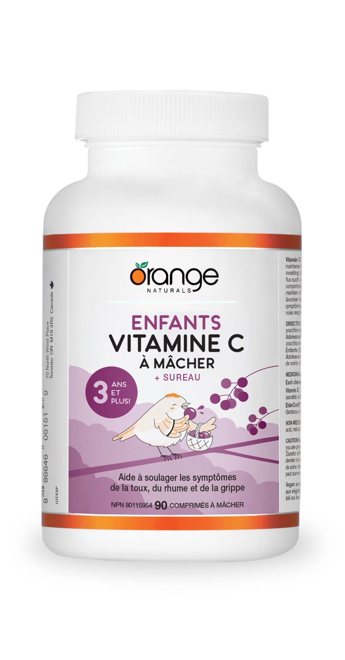 Orange Naturals Kids Vitamin C + Elderberry