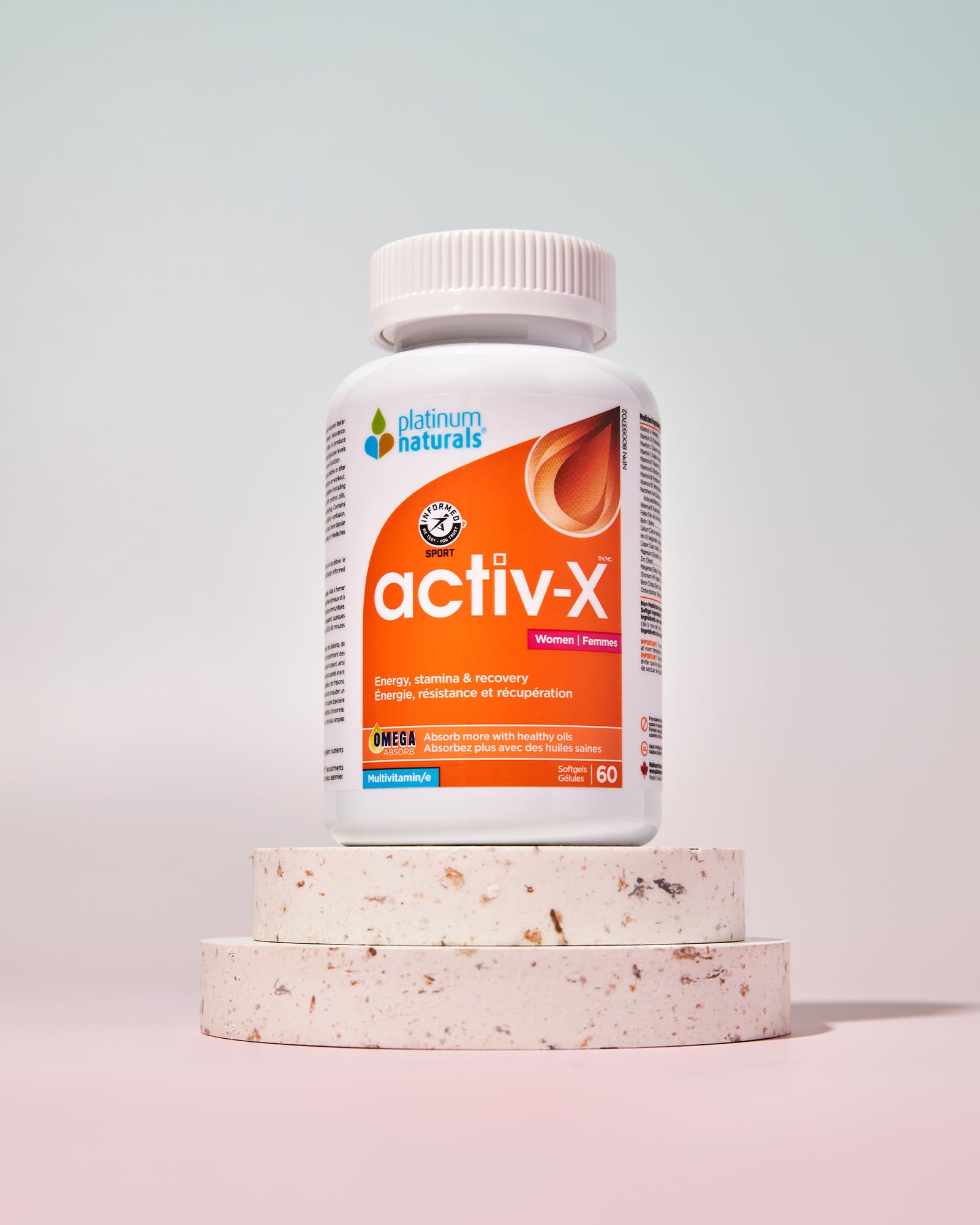 Platinum Naturals - activ-X pour Femmes | Énergie | Endurance | Récupération