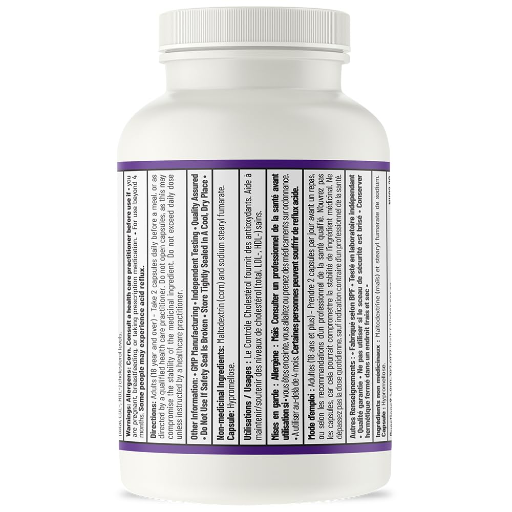 AOR Bergamot 500 mg Capsules, LDL & HDL Support, 60 Capsules, 30 Day Supply