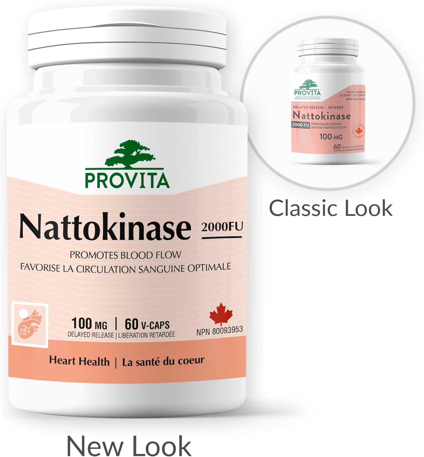 Provita Nattokinase 2000FU - 100mg Puissant antithrombotique - Soutient la santé cardiovasculaire