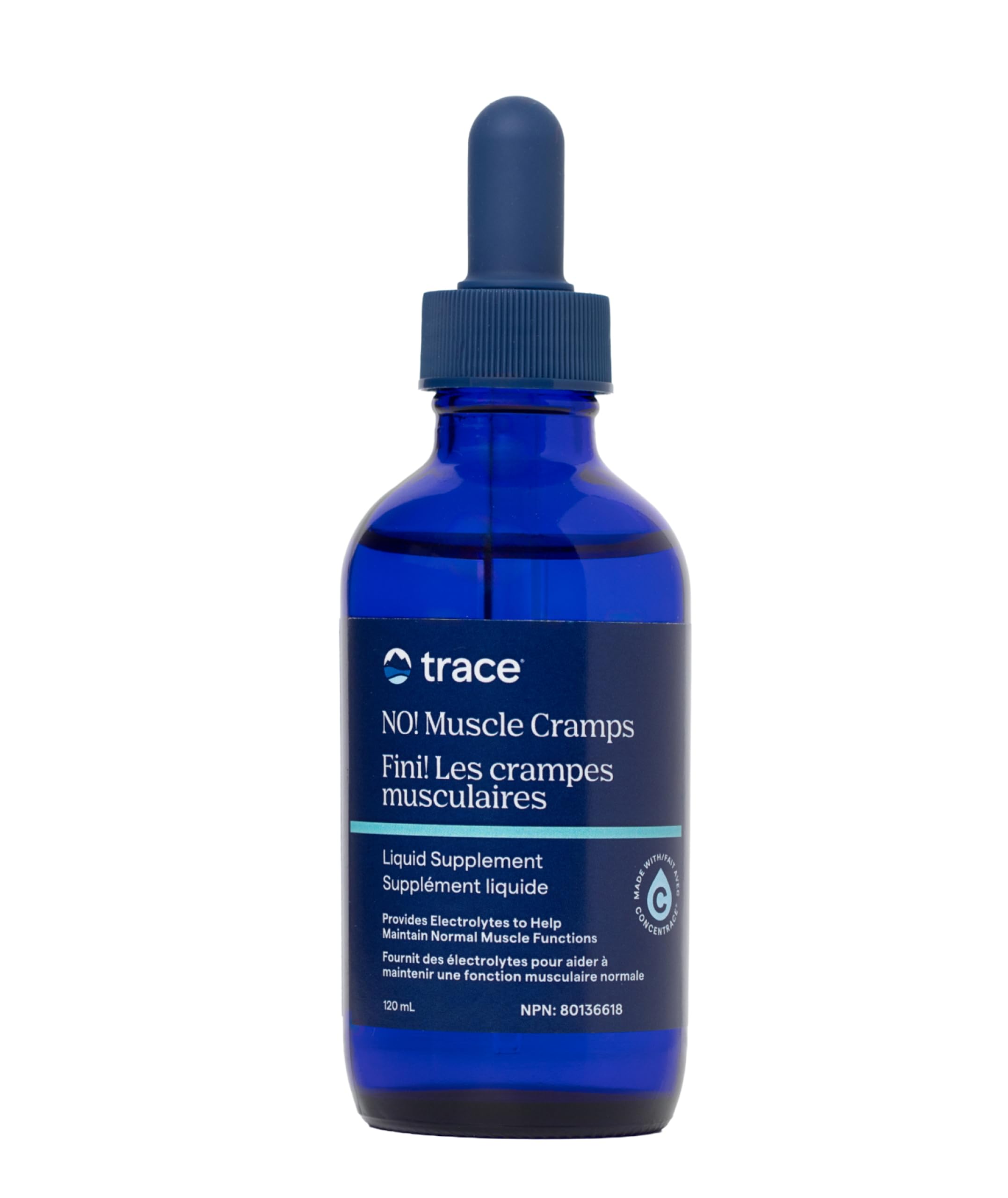 Trace Minerals No Muscle Cramps | Sugar Free Electrolyte Balance Magnesium, Potassium, Sodium | for Rapid Muscle Rehydration | 60 Servings, 4.06 fl oz