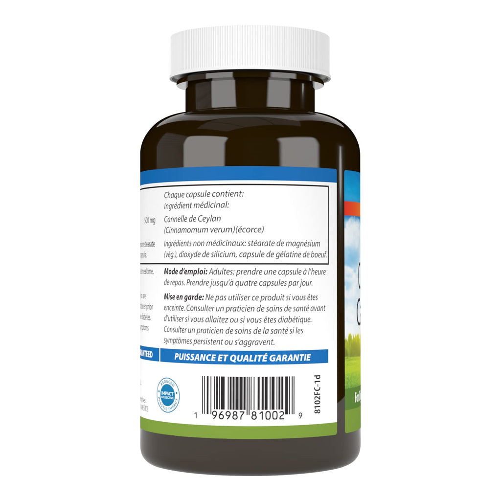 Carlson - Ceylon Cinnamon, True Cinnamon Supplements, 500 mg, Cinnamon Extract Pills, Ceylon Cinnamon Capsules