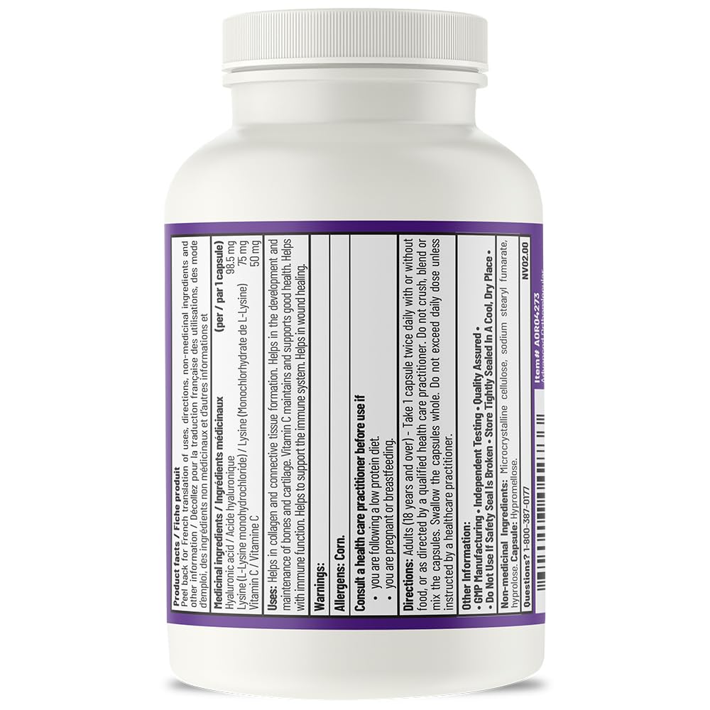 AOR Lysine, acide hyaluronique et vitamine C