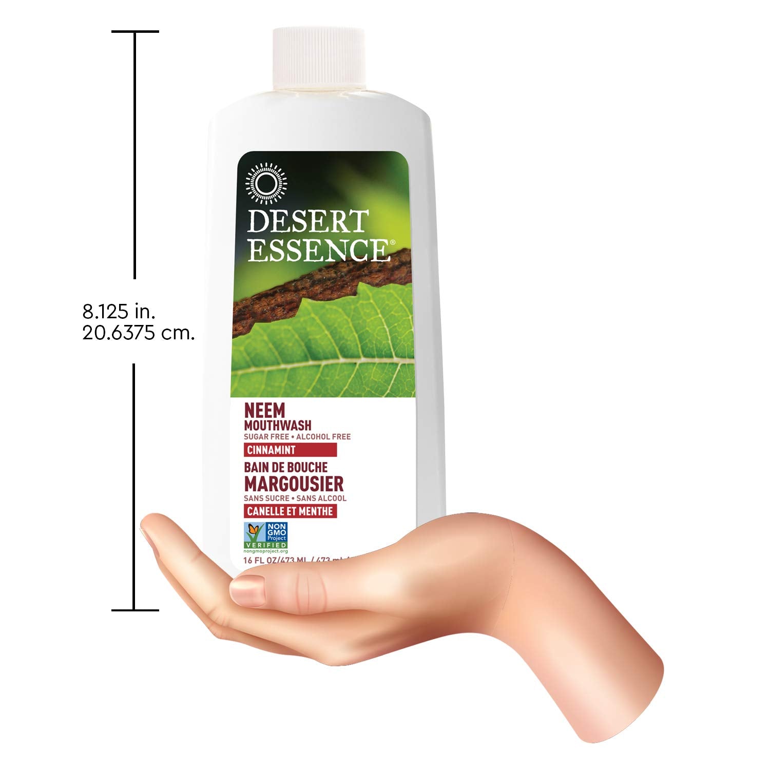 Desert Essence Neem and Cinnamint Mouthwash, 16 Fluid Ounce - 1 each.