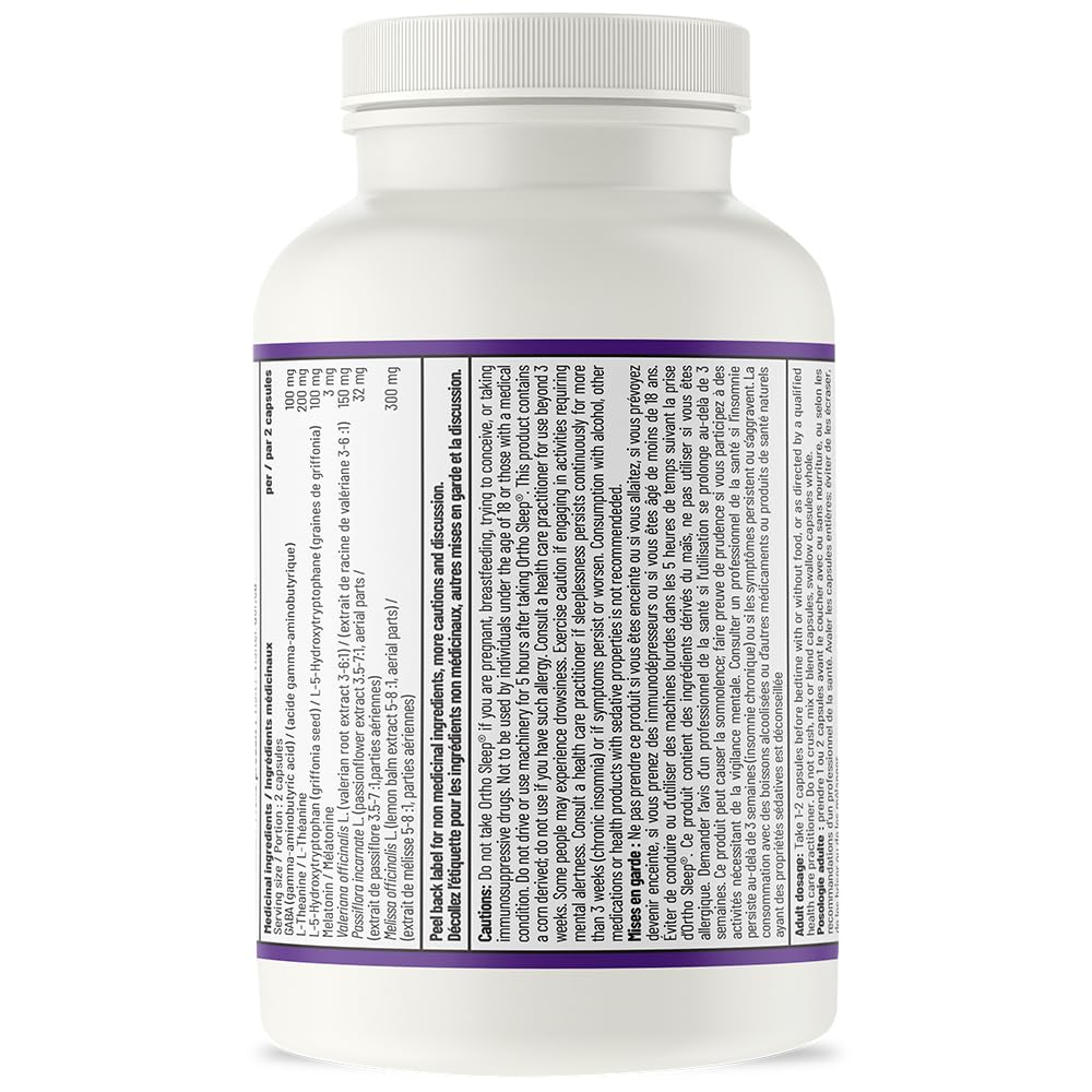 AOR Ortho Sleep Capsules, Melatonin 3 mg, Helps Promote Sleep, 120 Capsules