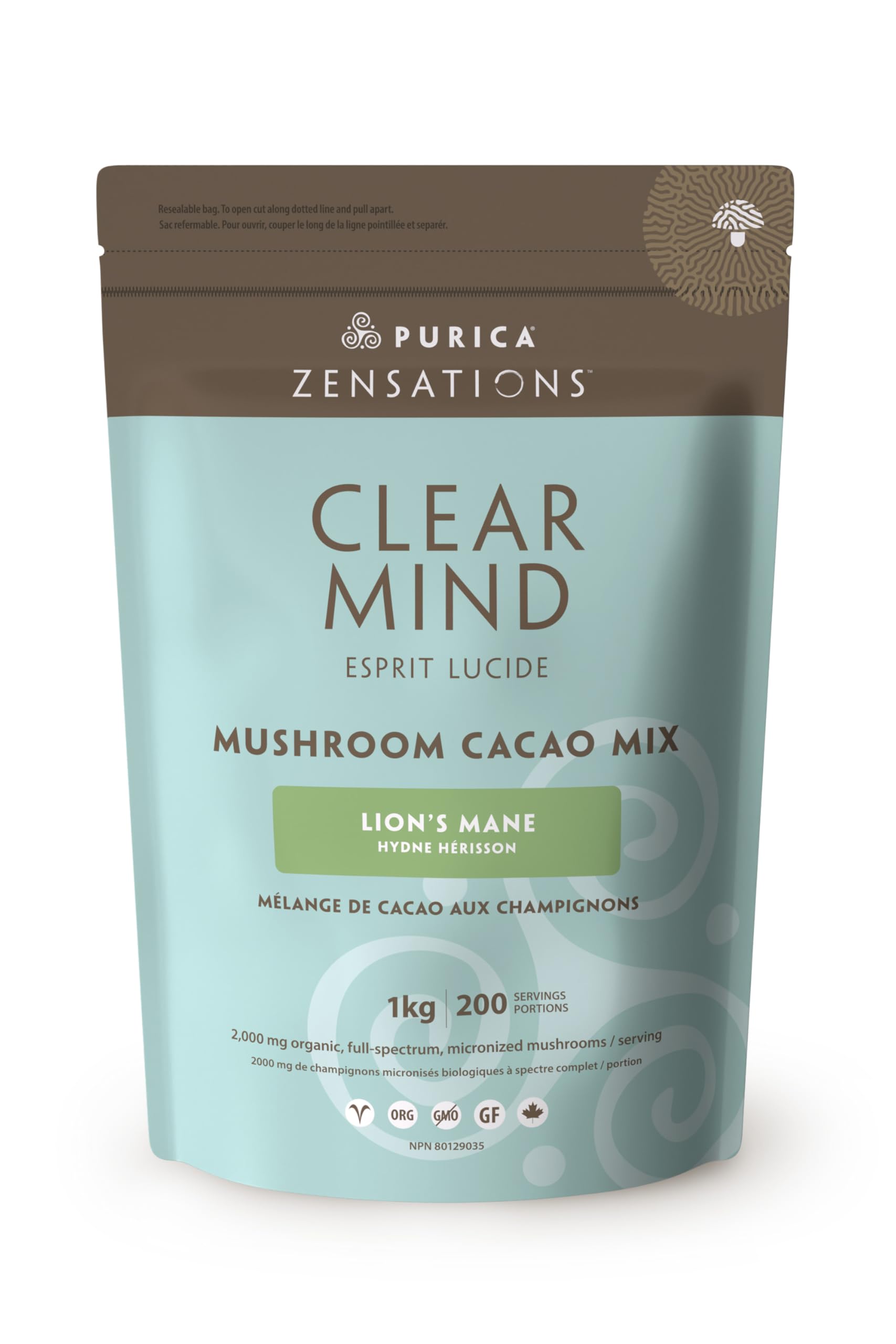 PURICA - Boisson cacao au champignon Reishi rouge Zensations - 150 g