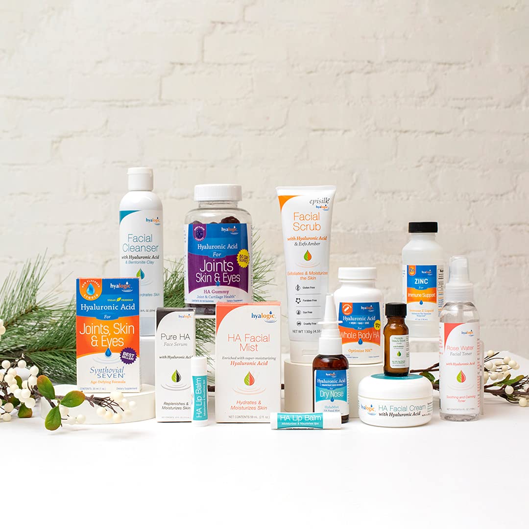 Hyalogic - Crème Faciale Episilk Elite à l'Acide Hyaluronique Pur 56 g - Formule Apaisante, Nourrissante et Hydratante pour la Peau - Sans Gluten, Parabènes, Cruauté Animale et Parfum