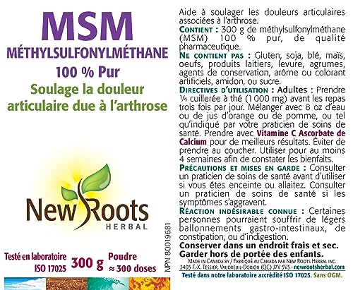 New Roots Herbal - MSM Pure Powder