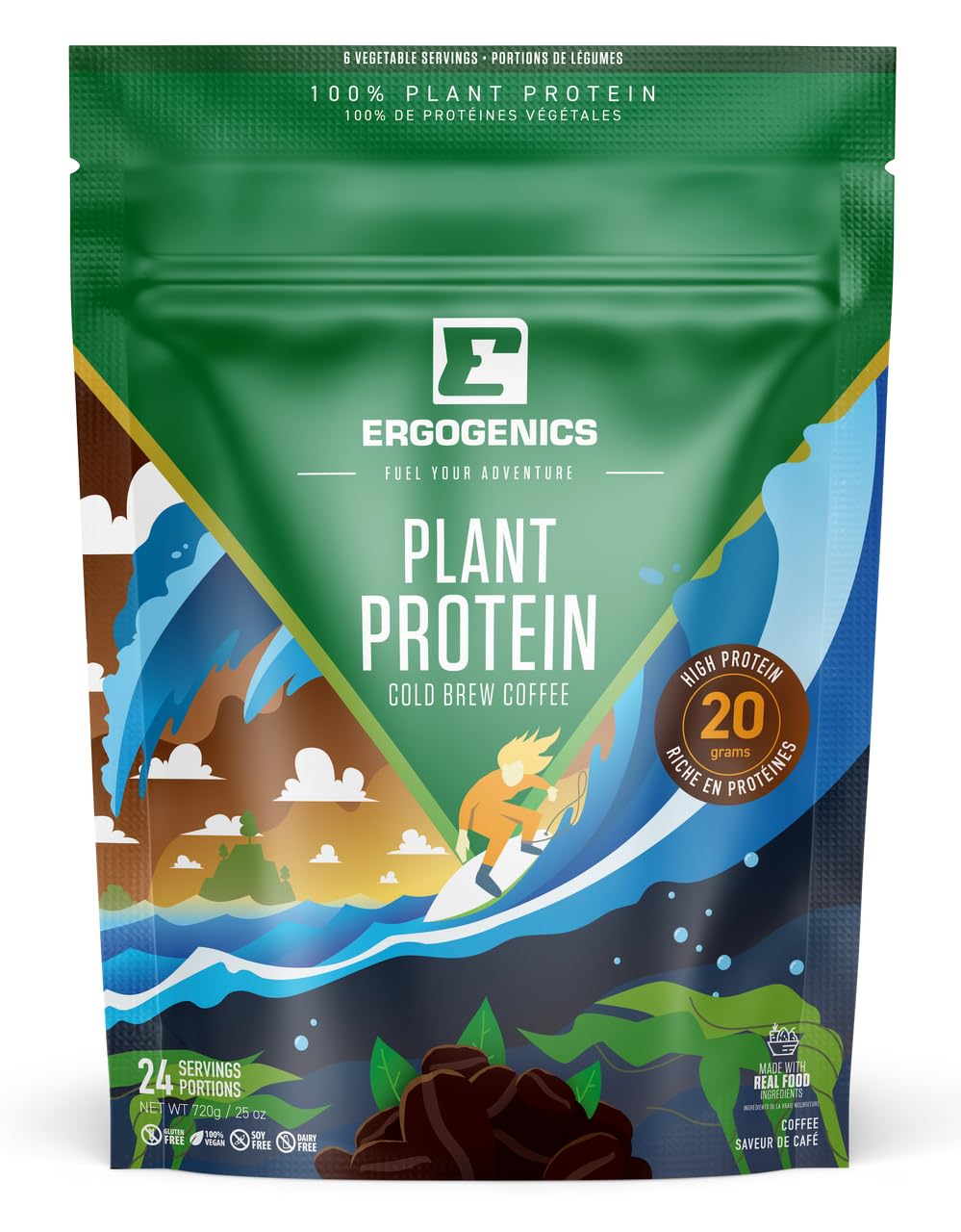 Ergogenics Nutrition Plant Protein +Greens
