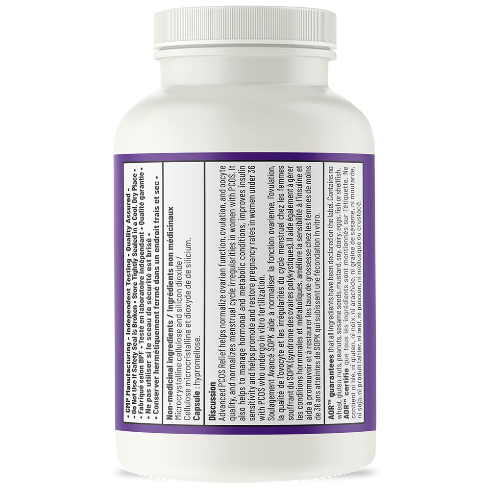 AOR PCOS Support, Myo Inositol D Chiro Inositol, 120 Caps, 30 Day Supply