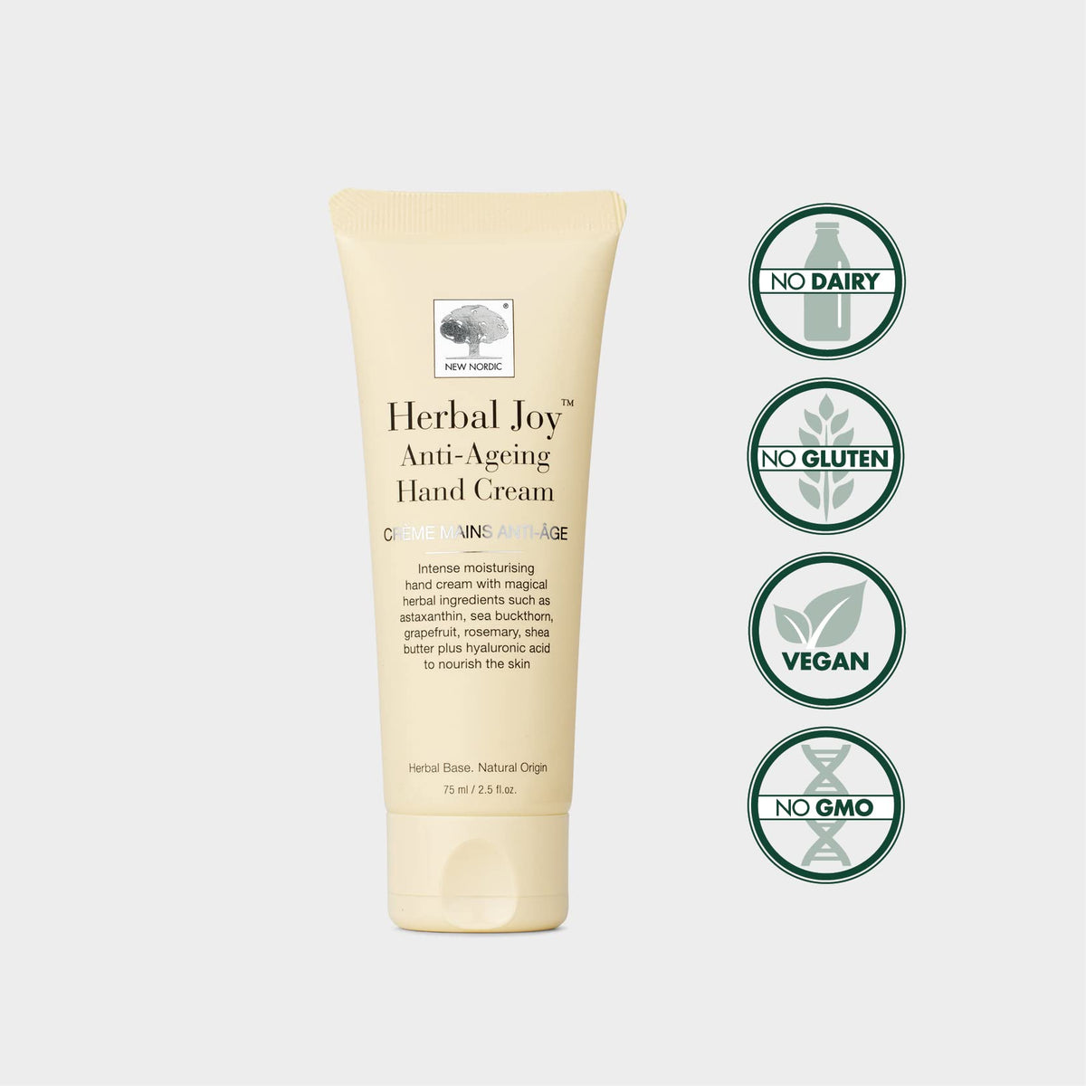 New Nordic - Herbal Joy Anti-ageing Hand Cream, 75 ml