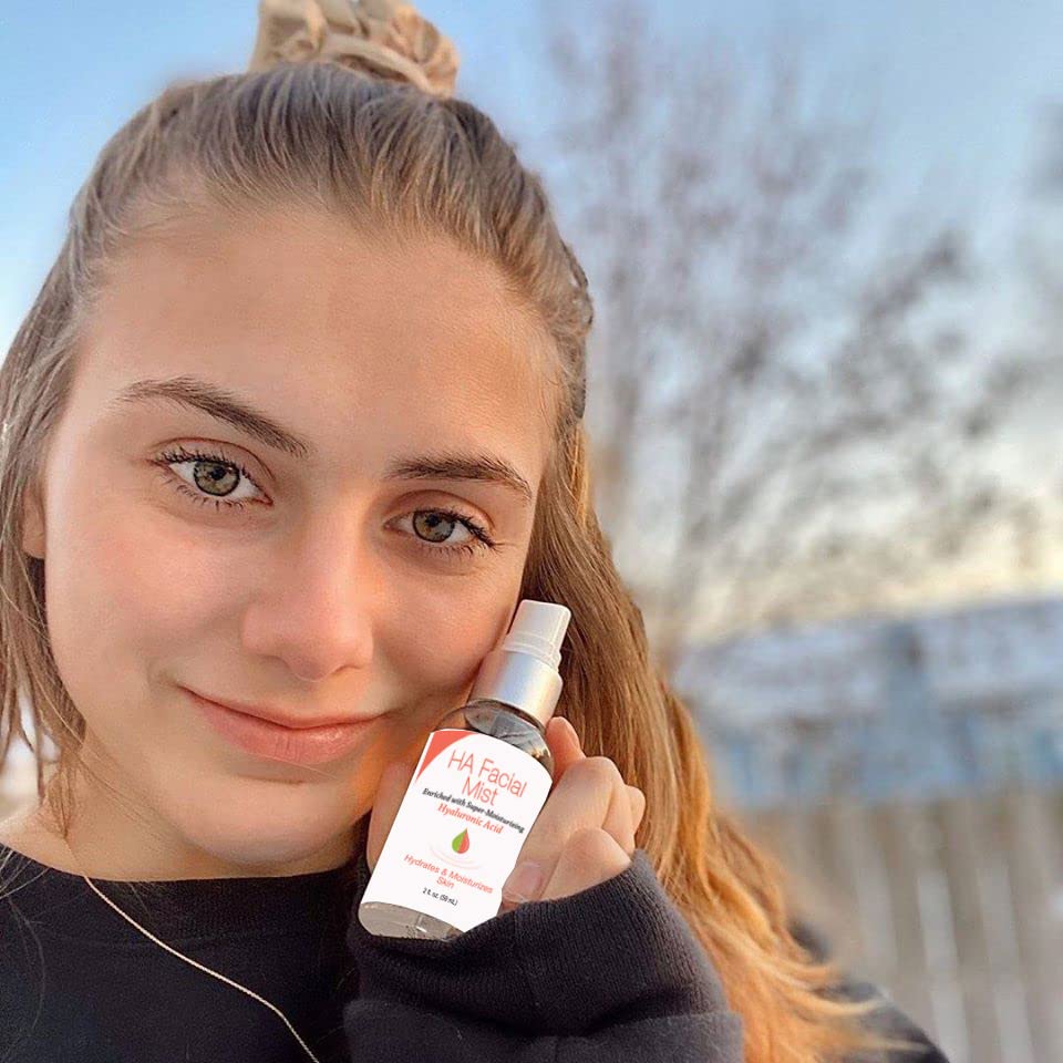 Hyalogic - Brume Visage à l'Acide Hyaluronique en Spray 59ml - Enrichie en Super Hydratant - Hydrate et Humidifie la Peau - Raffermit la Peau, Soutient l'Élasticité et l'Hydratation de la Peau - Convient aux Vegans