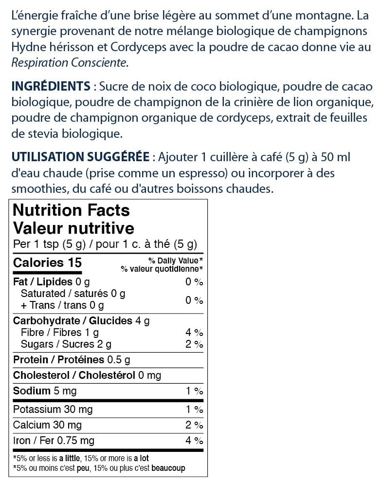 PURICA - Boisson cacao au champignon Reishi rouge Zensations - 150 g