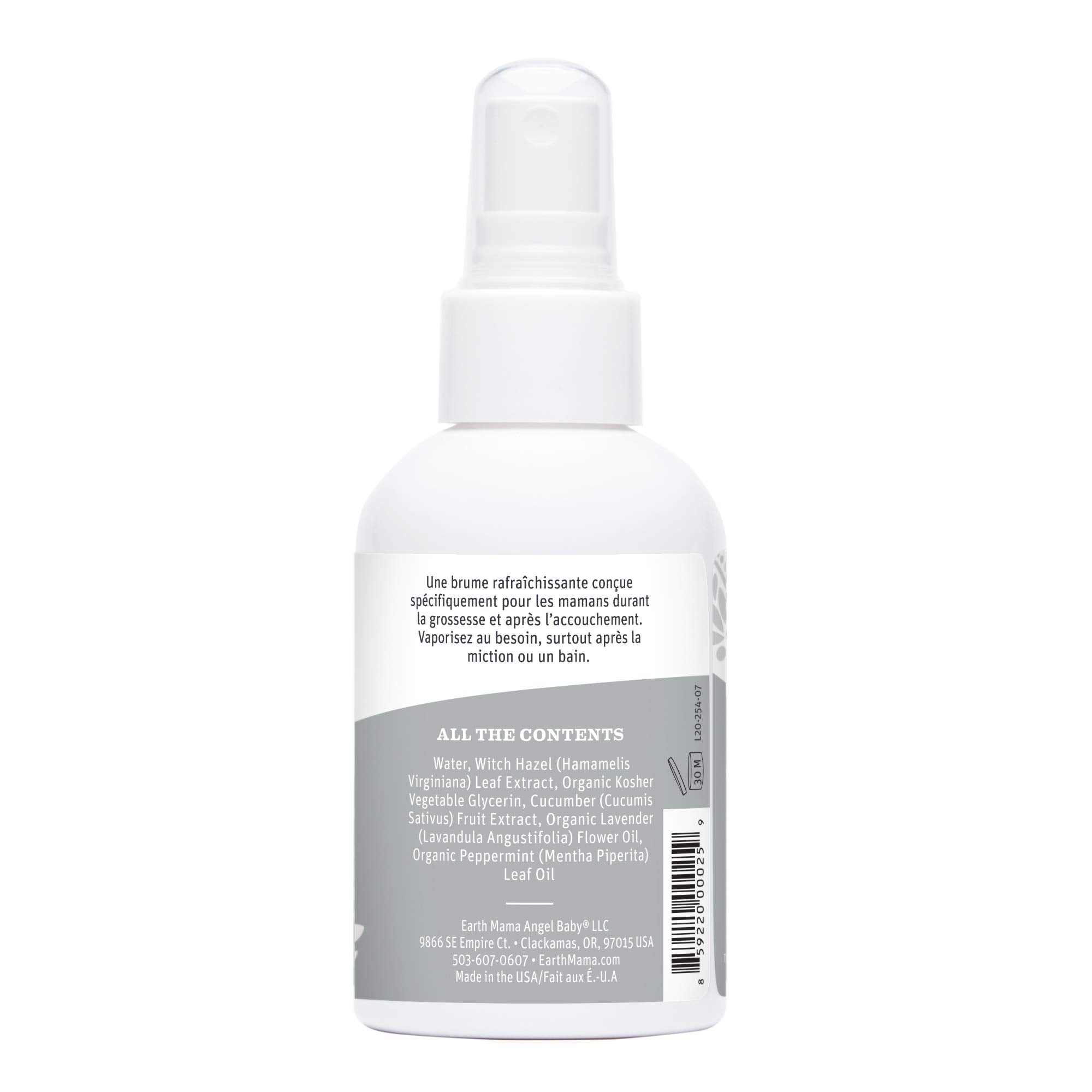 Earth Mama Herbal Perineal Spray | Safe for Pregnancy and Postpartum, Natural Cooling Spray for After Birth, Benzocaine and Butane-Free, 120 ml