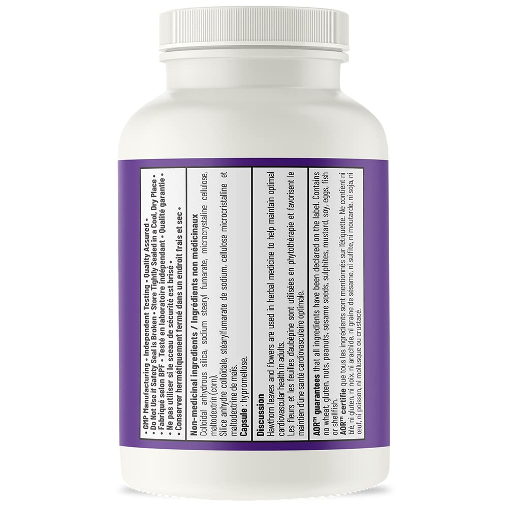 AOR Hawthorn II, Hawthorn Extract Capsules, 450 mg, For Adults, 60 Capsules