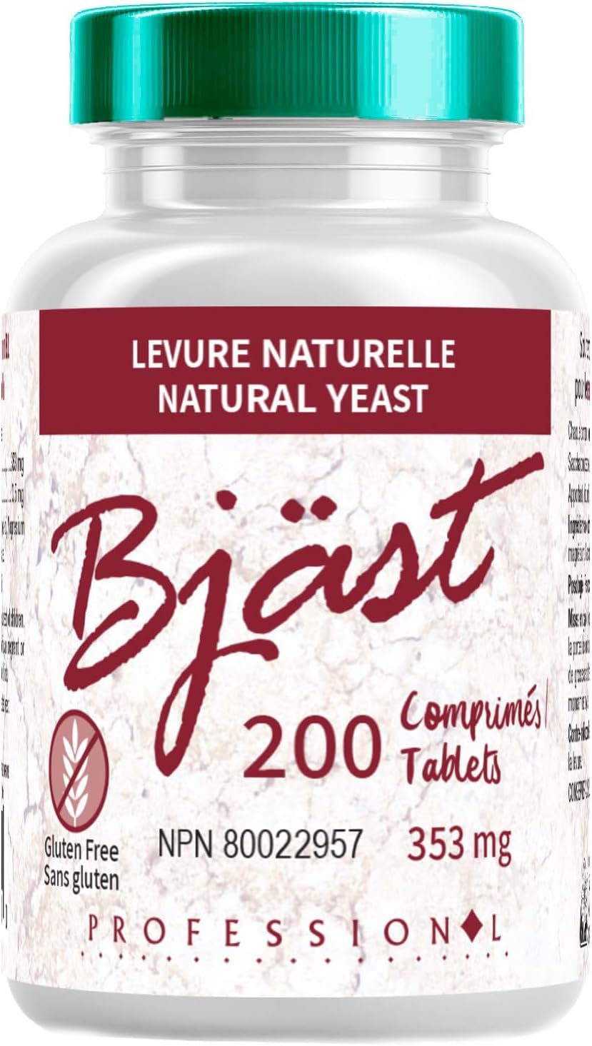 Nature Beauty Sante Bj√§st Flakes, 200 Tablets 66-Day Supply - Brewer‚Äôs Yeast with Vitamin B1, Nutritional Yeast Supplement, Supports Hair, Skin & Nails, Vegan, Gluten-Free, No Artificial Additives