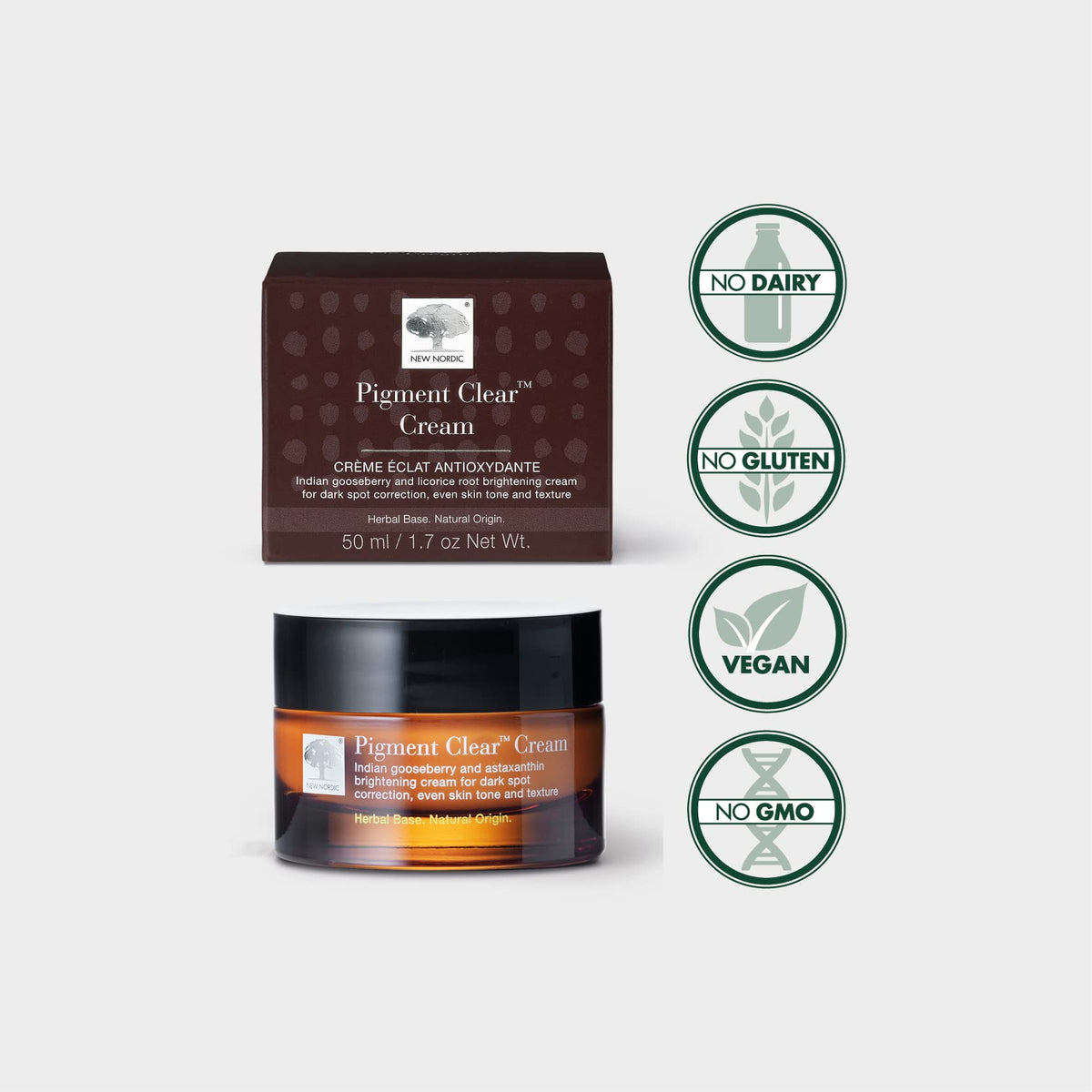 New Nordic Pigment Clear Cream, Face Cream, Dark Spot Support, Vegan, 50 ml