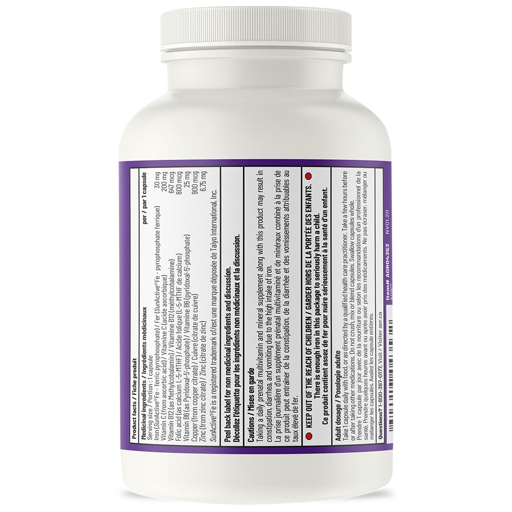 AOR Iron Supplements, Ortho Iron, 30 mg, 60 Capsules, 60 Day Supply