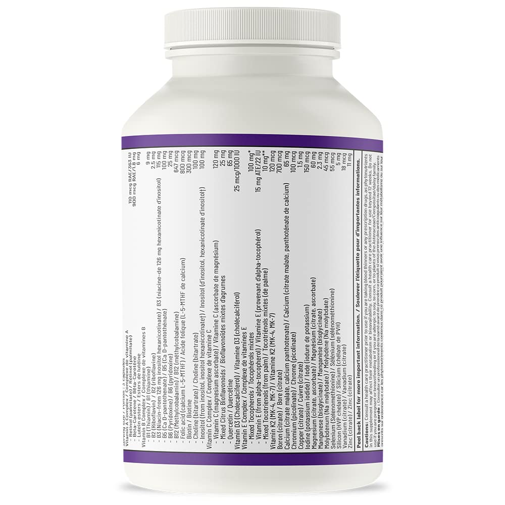 AOR - Multi Basics 3 309mg, 90 capsules - Supplément de minéraux essentiels et de multivitamines pour adultes - Multivitamine quotidienne pour hommes et femmes adultes - Multivitamines et multiméraux