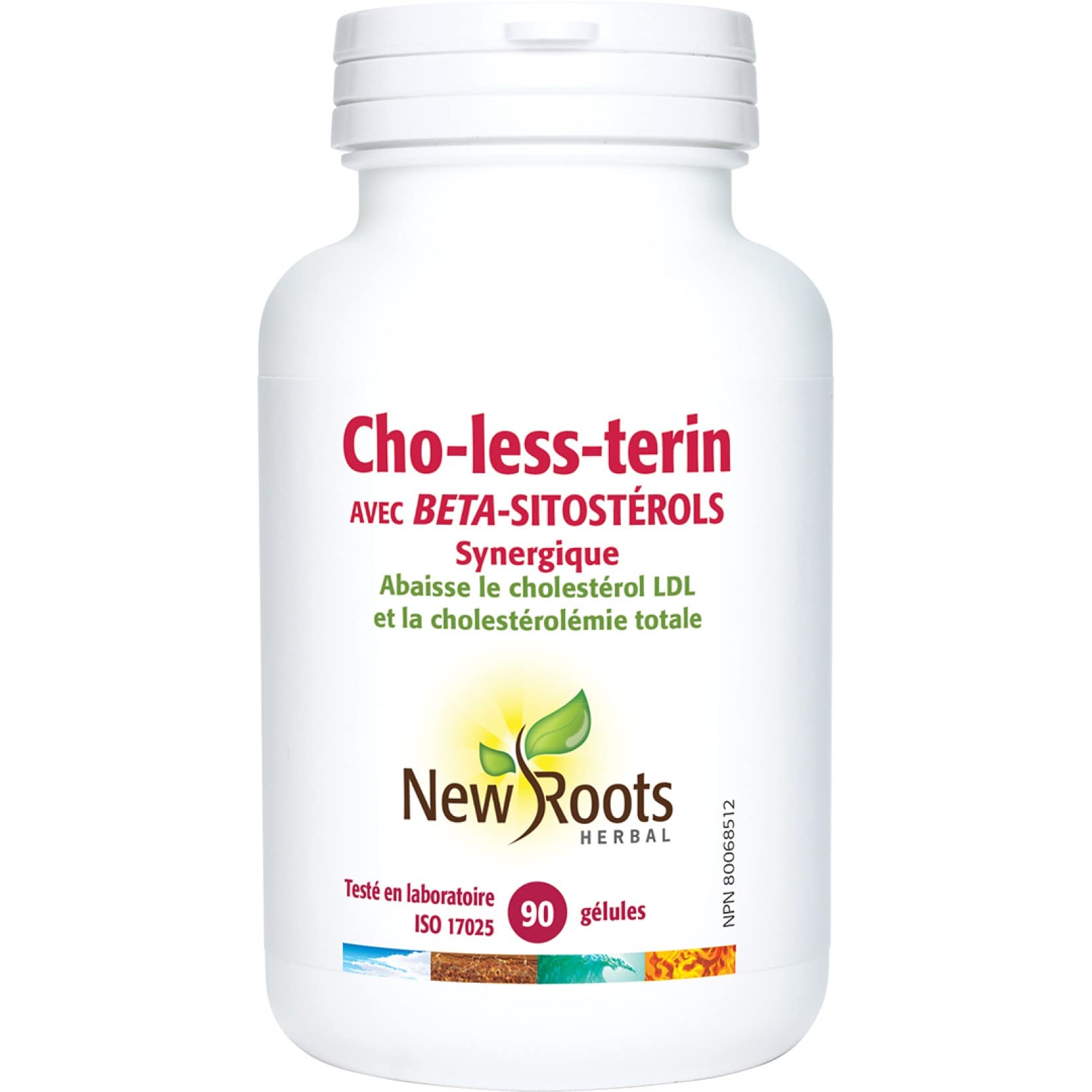New Roots Herbal - Cho-less-terin - Avec des bêta-sitostérols, synergique - Favorise des niveaux de cholestérol sains et la santé cardiovasculaire - Abaisse le cholestérol LDL et le cholestérol total