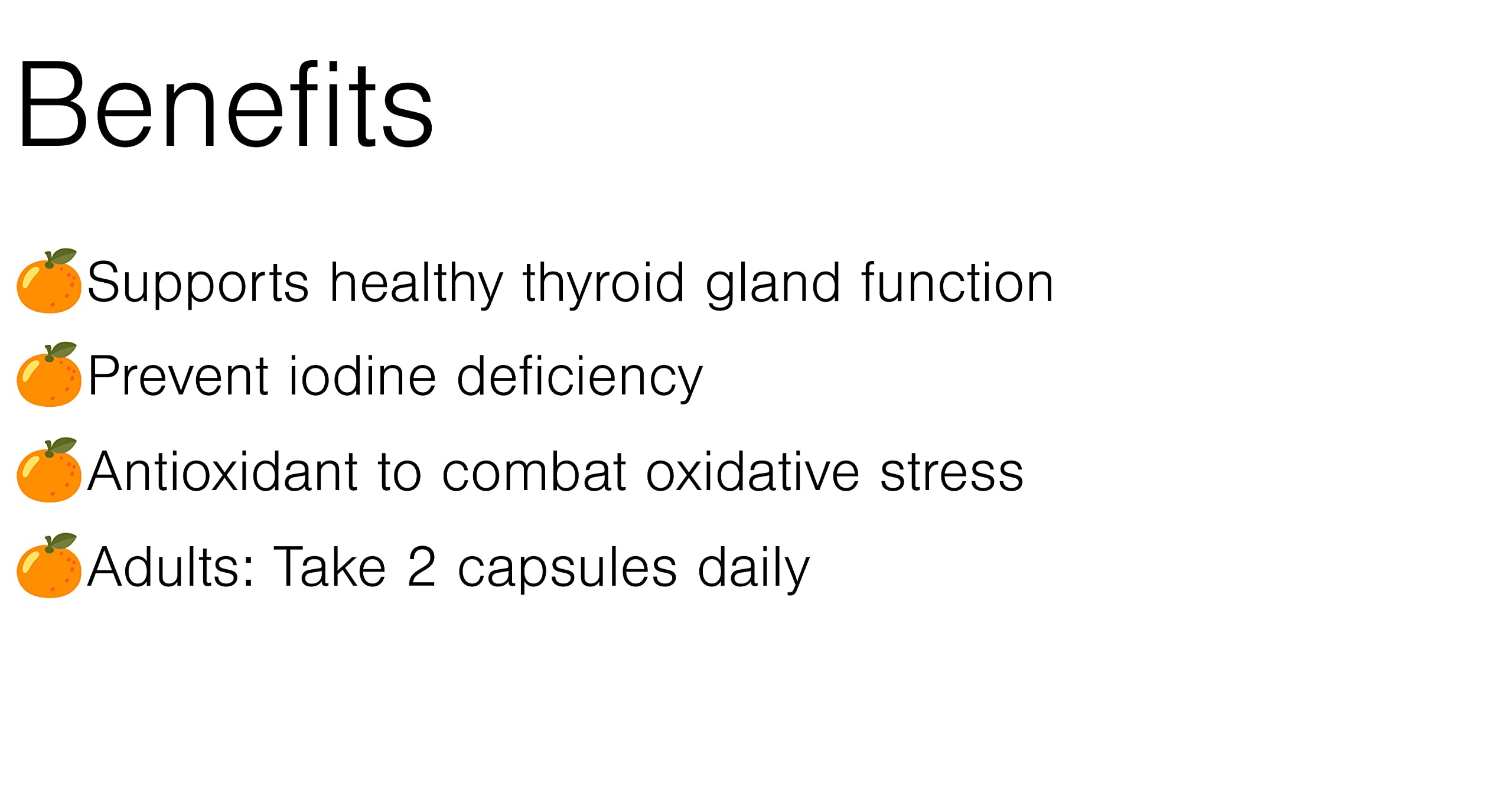 Orange Naturals - Thyroid Spark, 60 gélules (30 jours) - Soutient la fonction saine de la glande thyroïde et votre métabolisme - Prévient la carence en iode - Antioxydant pour combattre les dommages oxydatifs