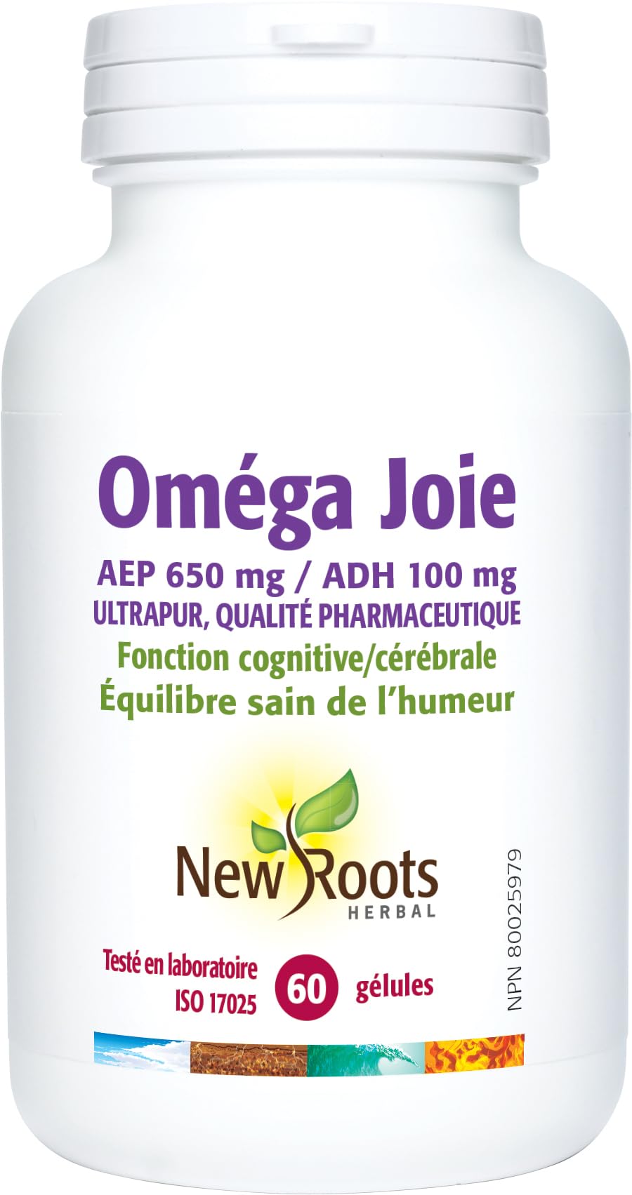 New Roots Herbal Omega Jolly, Omega 3, Fish Oil, 60 Softgels 60 Day Supply