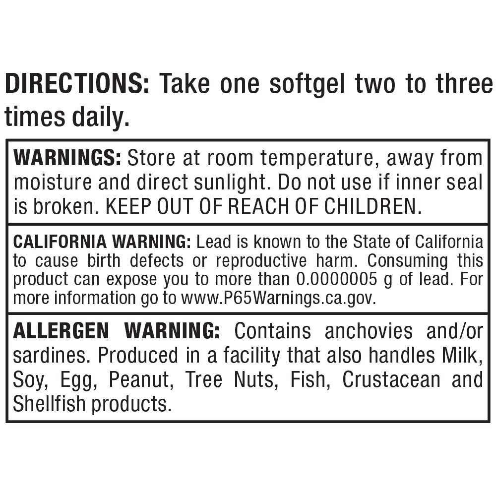 ALLMAX Nutrition Omega 3 Ultra-Pure Cold-Water Fish Oil Concentrate, 180 Softgels