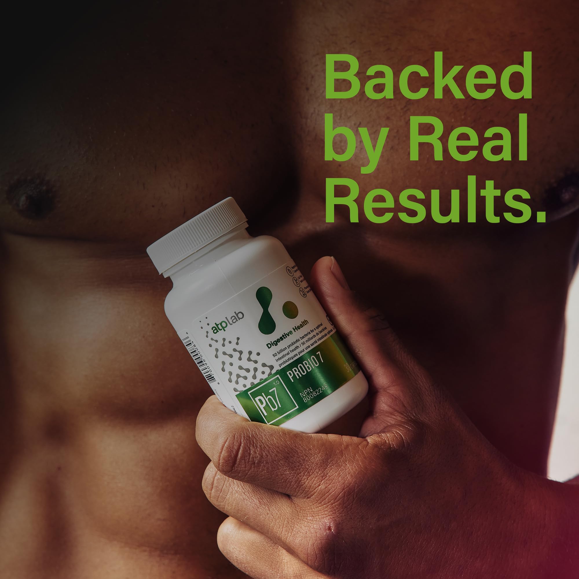 ATP LAB Probio 7 Probiotics Supplement, 50 Billion CFU, 30 Veg Caps, 30-Day Supply, Promotes Digestive Wellness & Support a Balanced Gut Environment, Lab Tested for Purity & Precision