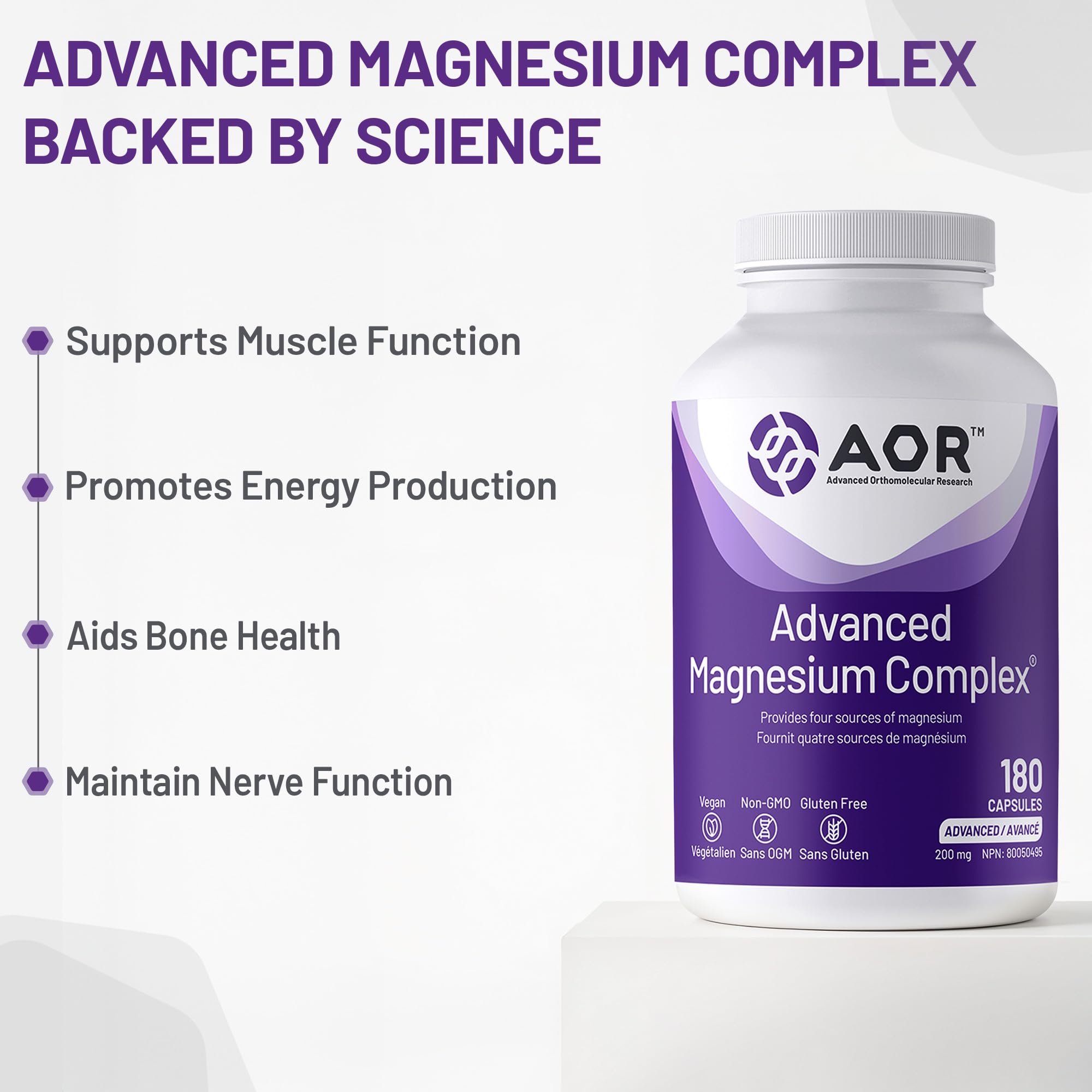 AOR Complexe de Magnésium Avancé 200mg