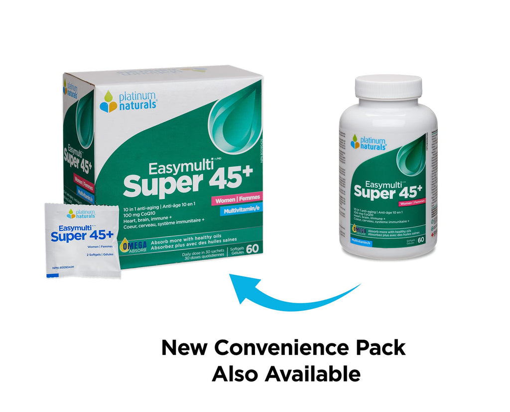 Platinum Naturals - Super Easymulti 45+ for Women | Anti-aging | 100mg CoQ10