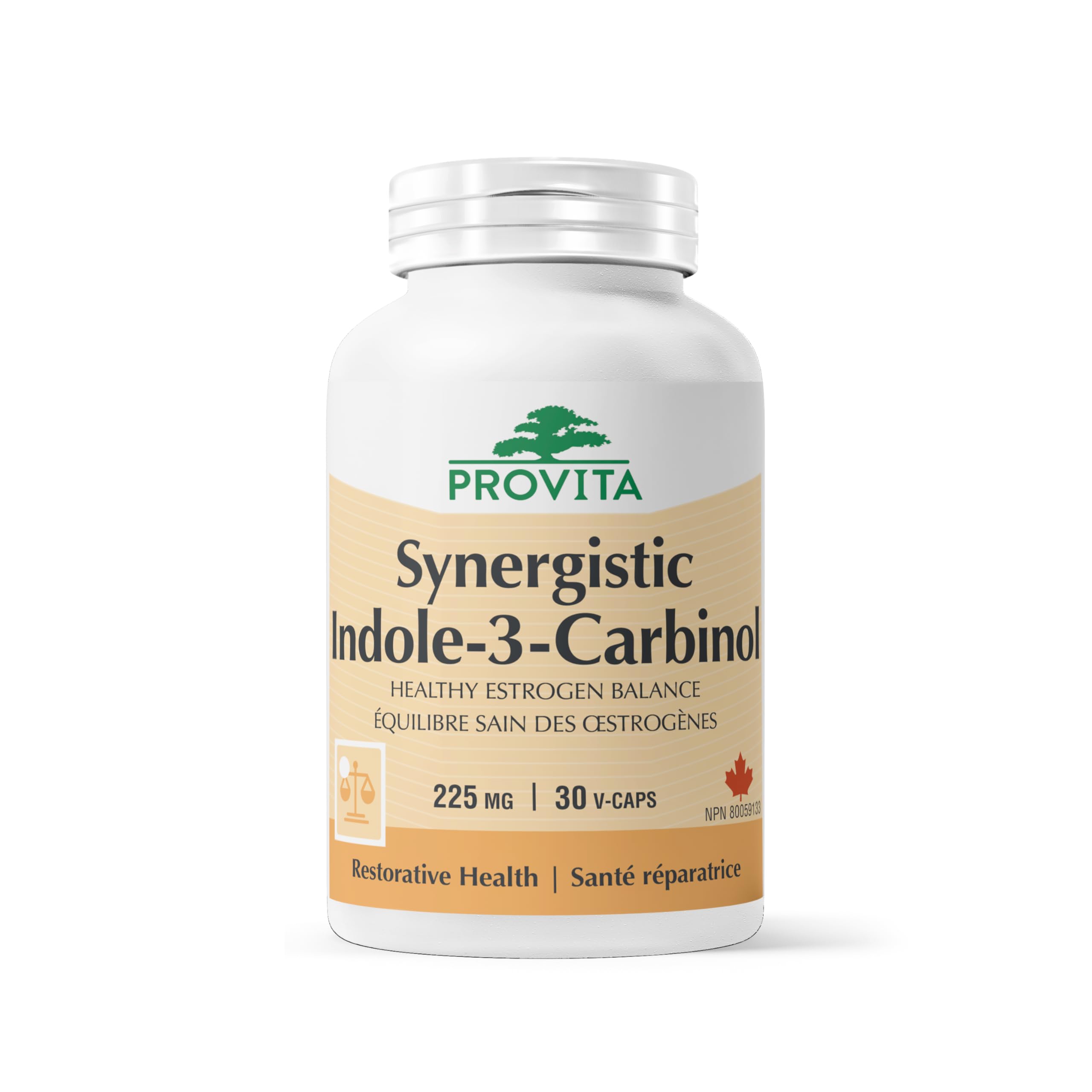 Indole-3-Carbinol Synergique par Provita Nutrition (Fabriqué au Canada) 30 Gélules Végétariennes