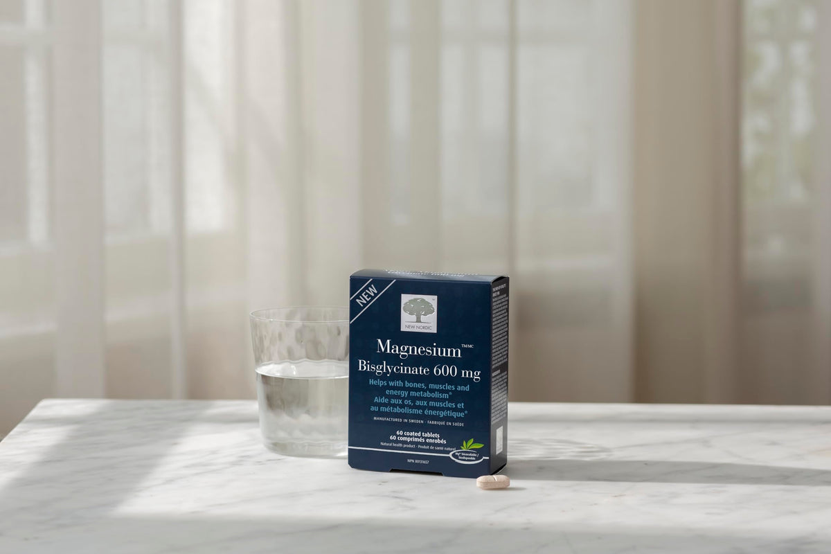 New Nordic Magnesium Bisglycinate Tablets, 60 Tablets, 30-Day Supply