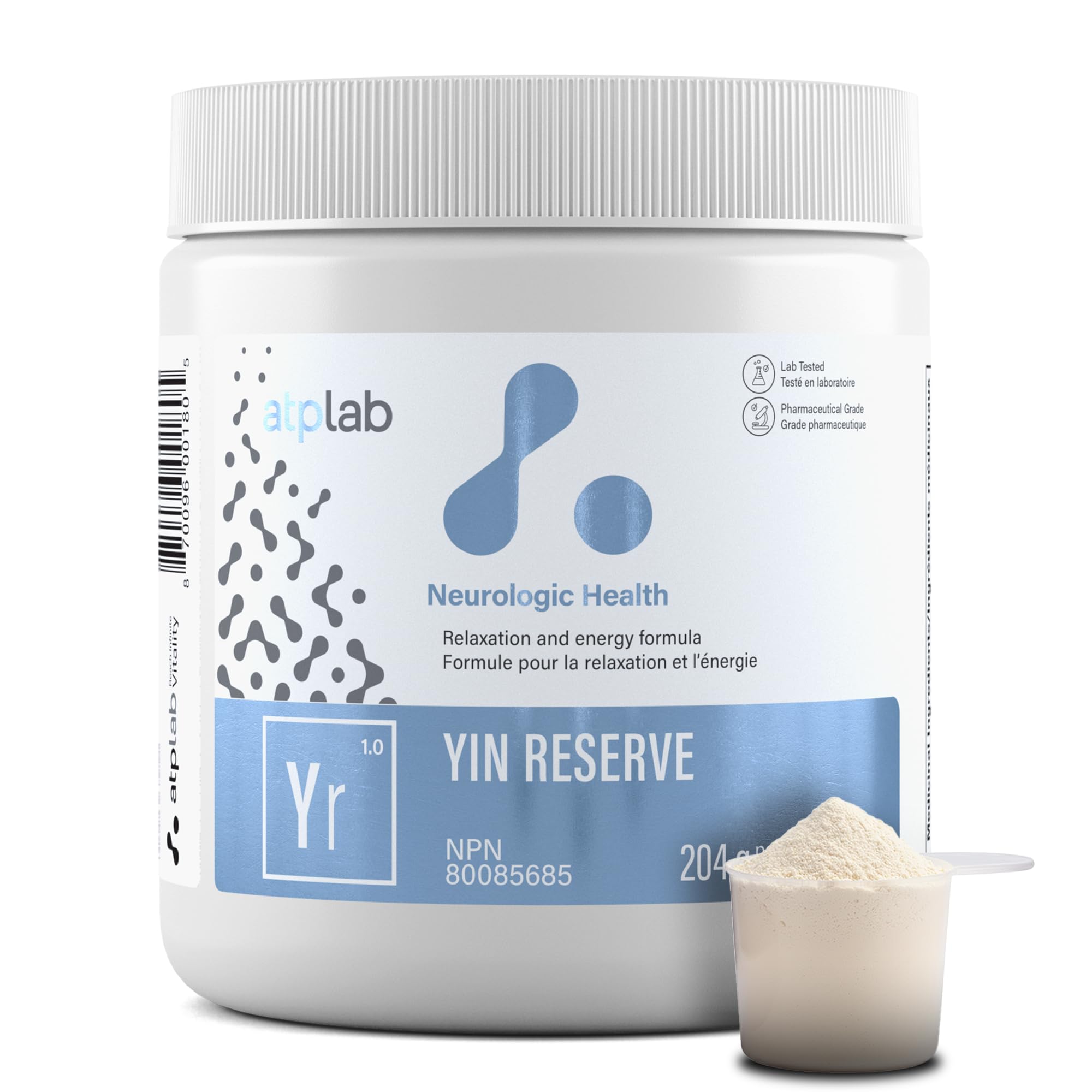 ATP LAB - Yin Reserve 204g Powder 120-Servings - Promote Relaxation and Sleep - Teeth Health and Bone Health Supplement - Heart Muscle Funtion Electrolyte Balance