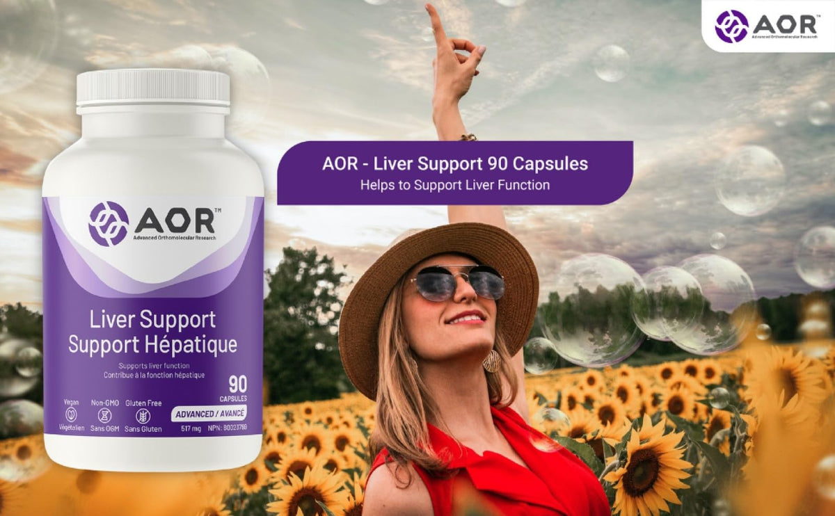 AOR Liver Support Supplement, Milk Thistle, 517mg, 90 Capsules, For Adults