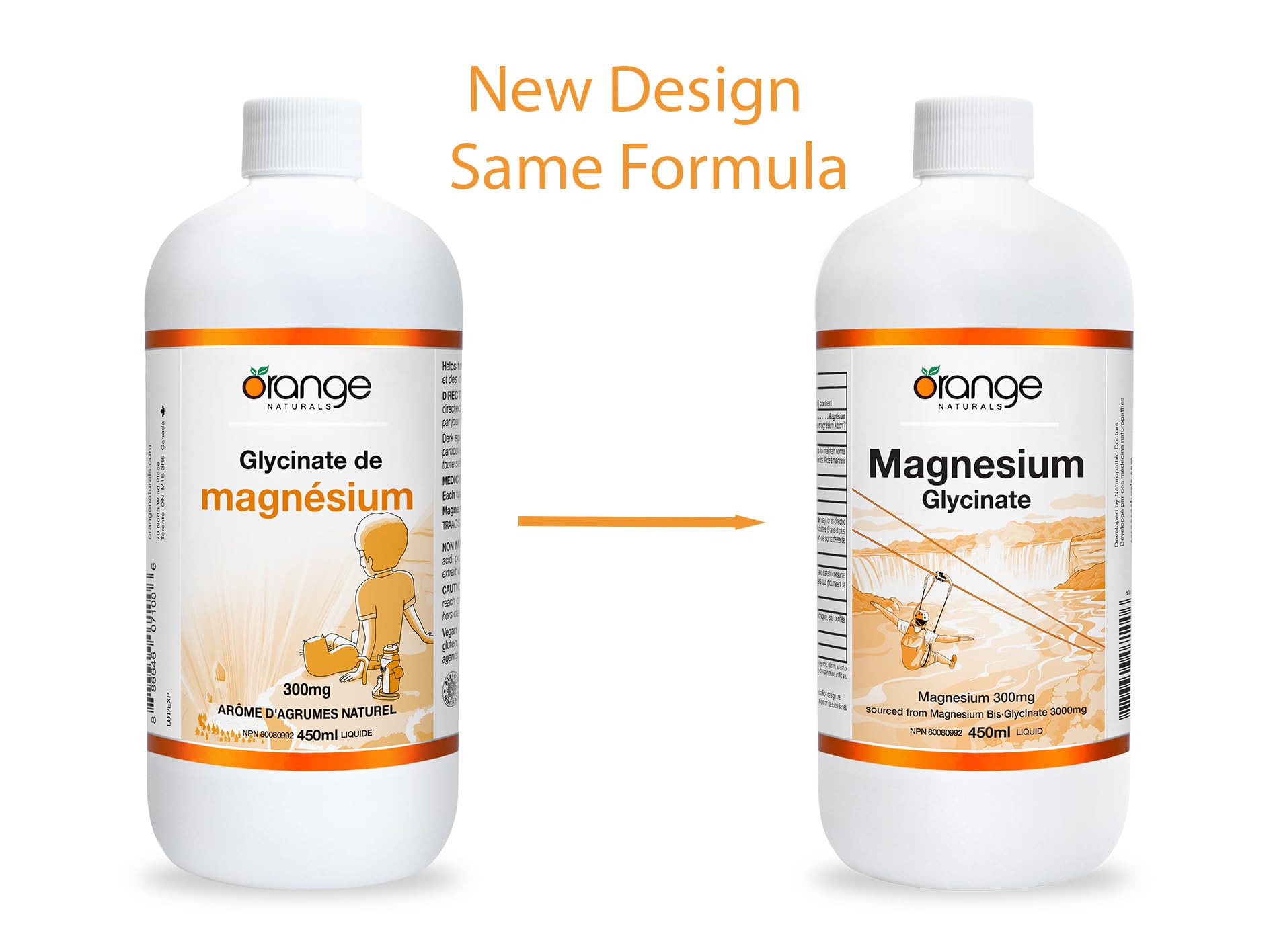 Orange Naturals Magnésium Glycinate 200mg