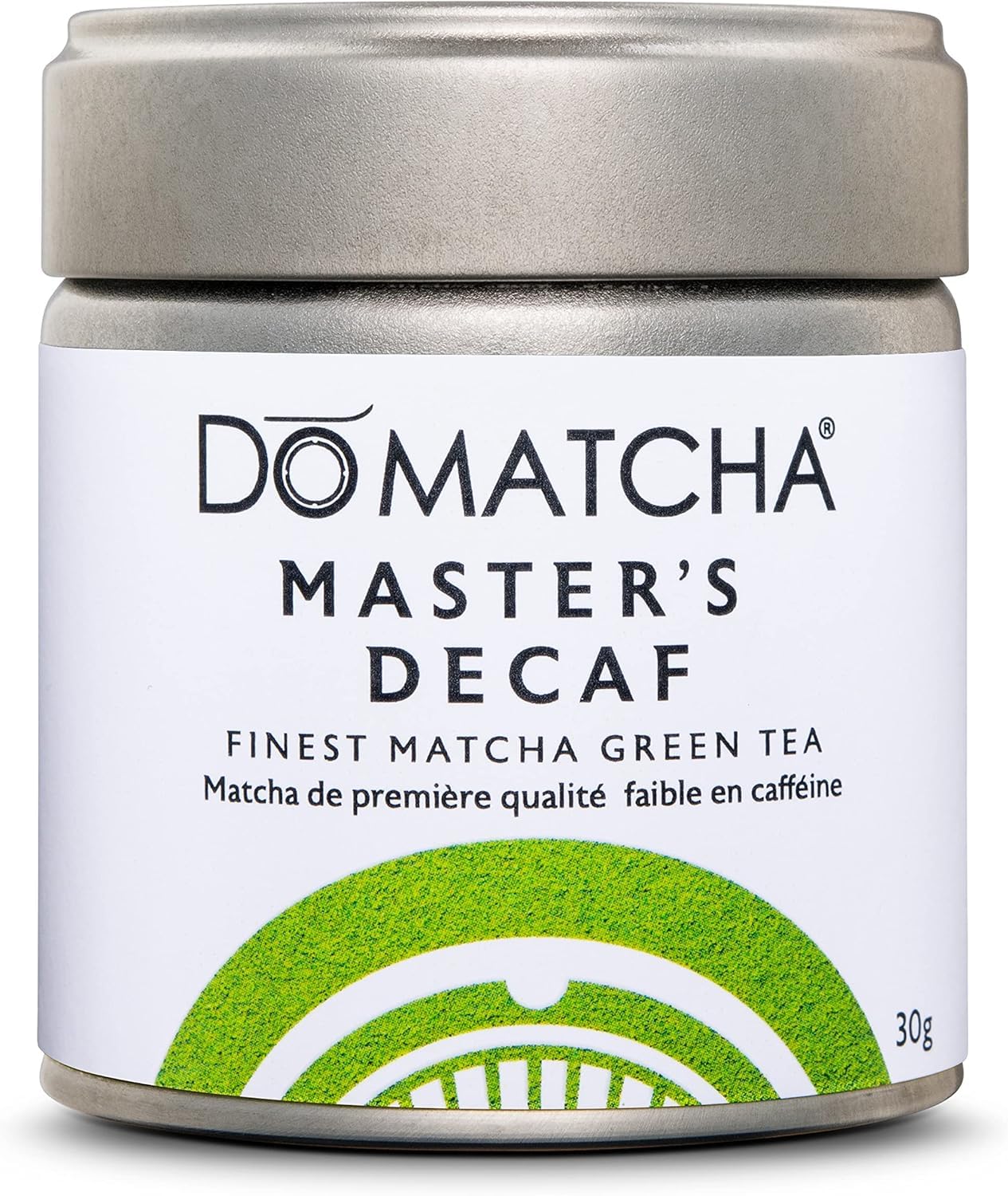 DoMatcha - Master's Decaf Matcha Powder, 30g Tin 25-Servings - Elite Japanese Ceremonial Grade for Authentic Matcha Tea Experience, Organic Matcha Powder, Ideal for Matcha Latte & Green Tea Supplement
