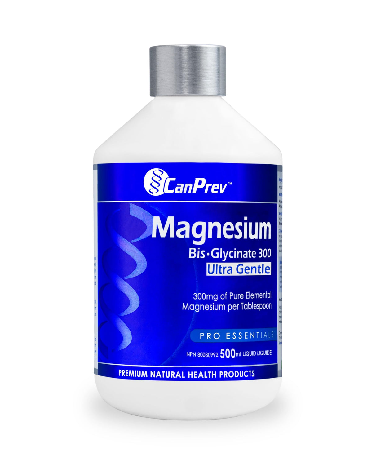 CanPrev Liquid Magnesium Bisglycinate, 300mg per tbsp, 500ml, 33 Day Supply