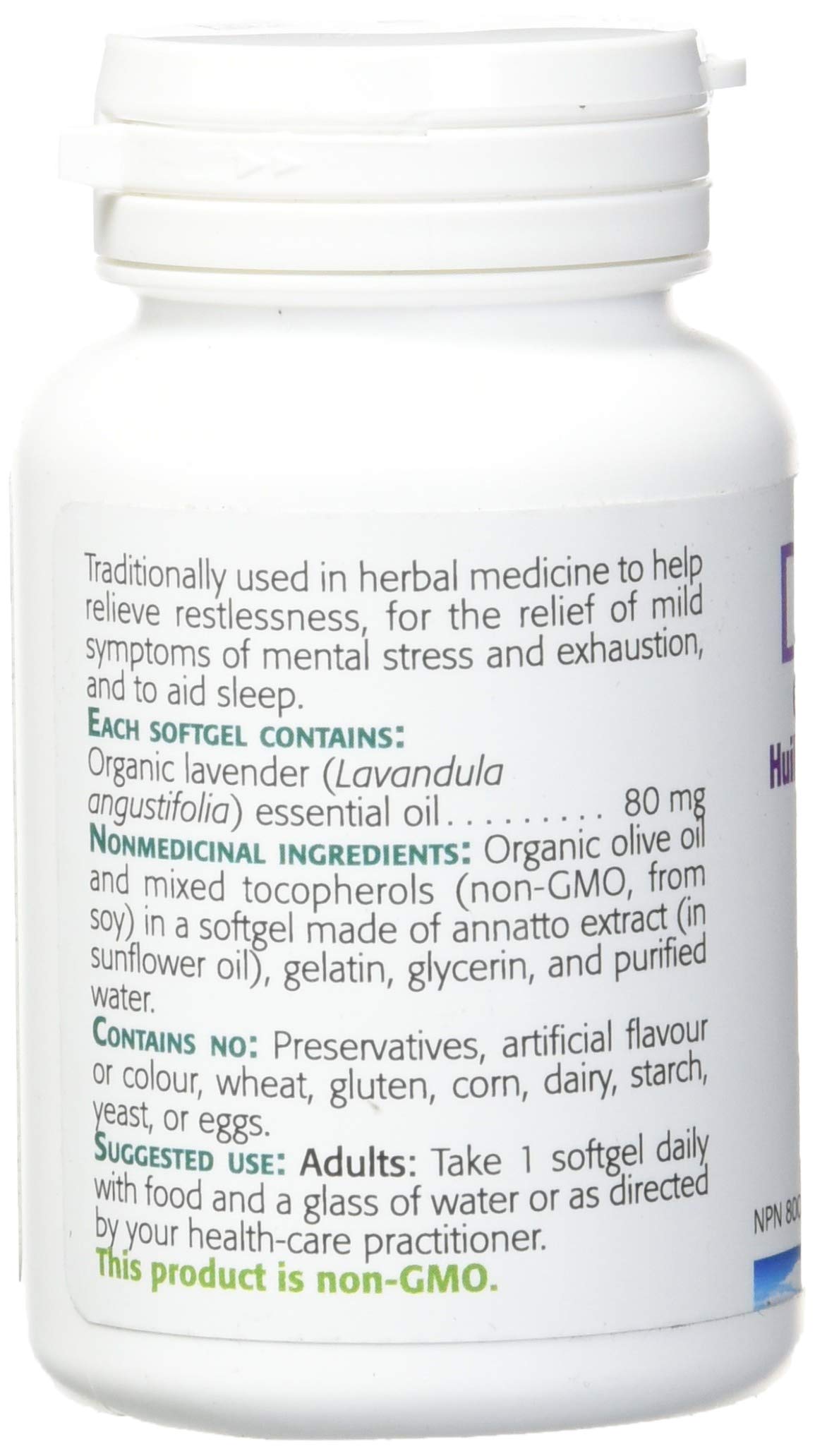 New Roots Herbal Huile de Lavande Bio D-Stress 60 Gélules Molles Approvisionnement de 60 Jours - Aide à Détendre le Corps et à Apaiser l'Esprit