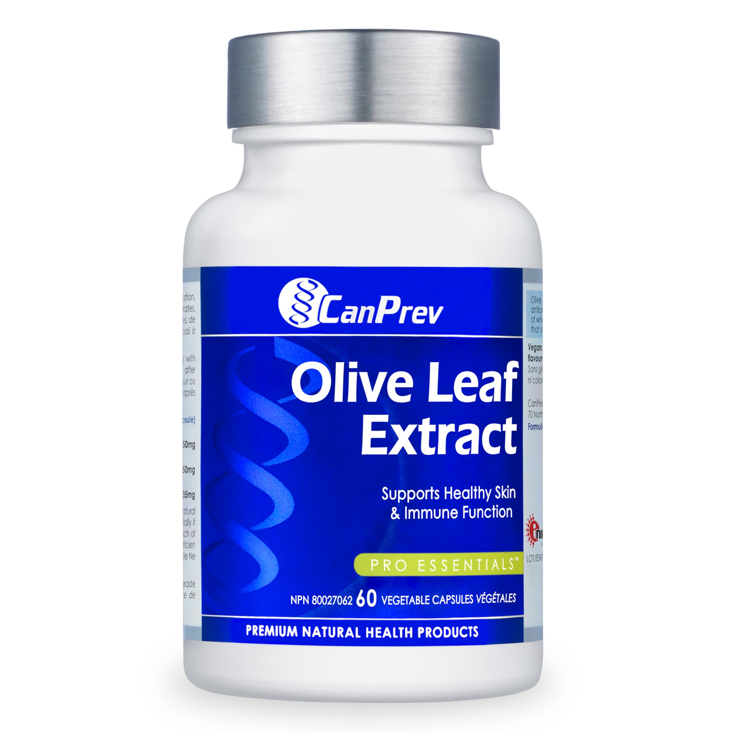 CanPrev - Olive Leaf Extract, 60 v-caps - Helps to Maintain Healthy Skin and Immune Function - Helps the Body to Metabolize Carbohydrates, Fats and Proteins