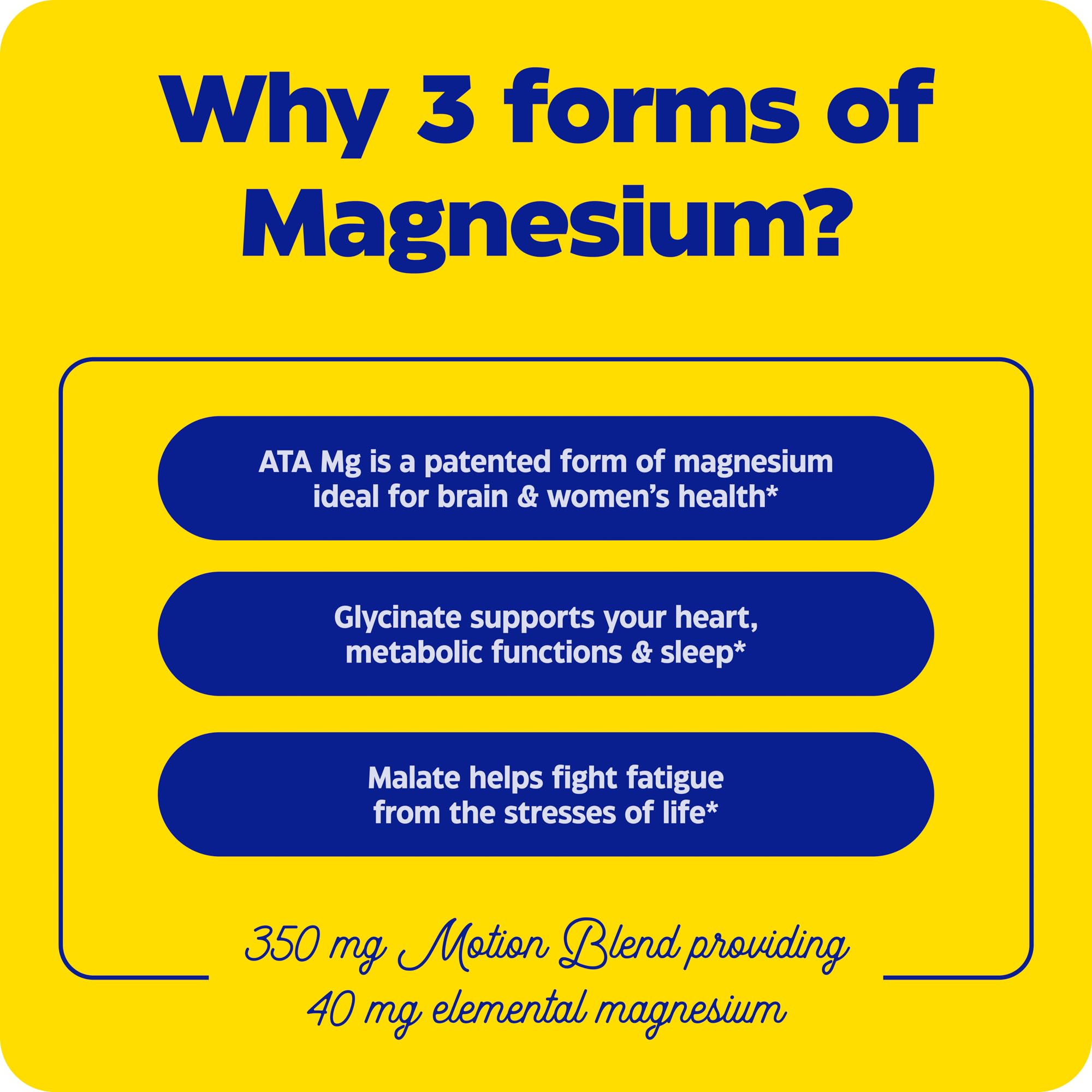 Enzymedica Magnesium Motion, 60 Vegan Caps, 30-Day Supply, Enhanced Magnesium Glycinate, Malate & ATA Mg, Promotes Relaxation, Supports Muscle, Bone & Heart Function, Dairy & Soy Free, Easy Absorption