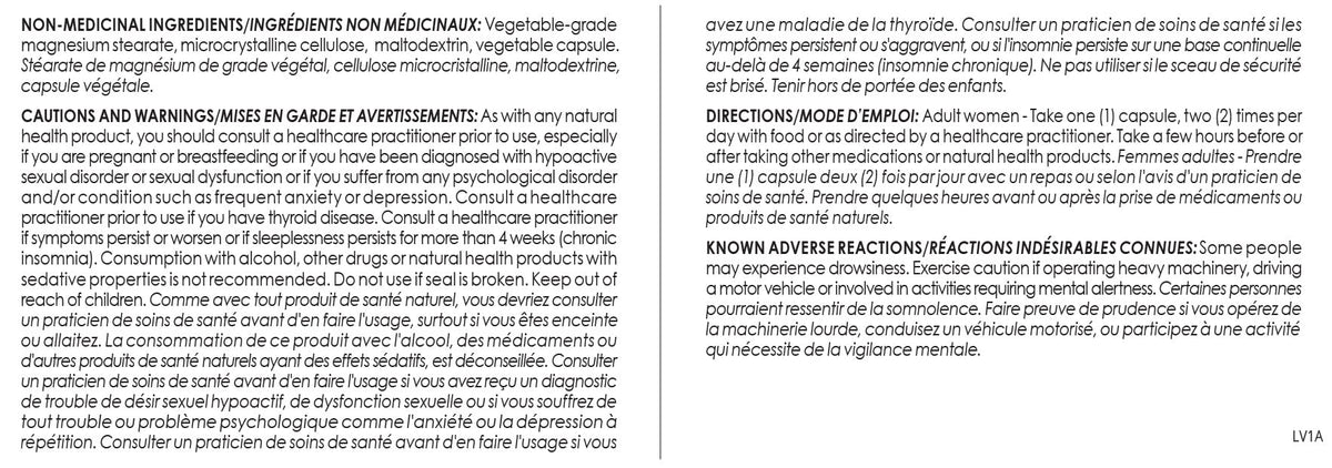 CanPrev Meno Chill Supplement, Ashwagandha, Zinc Bisglycinate, 60 V-Caps