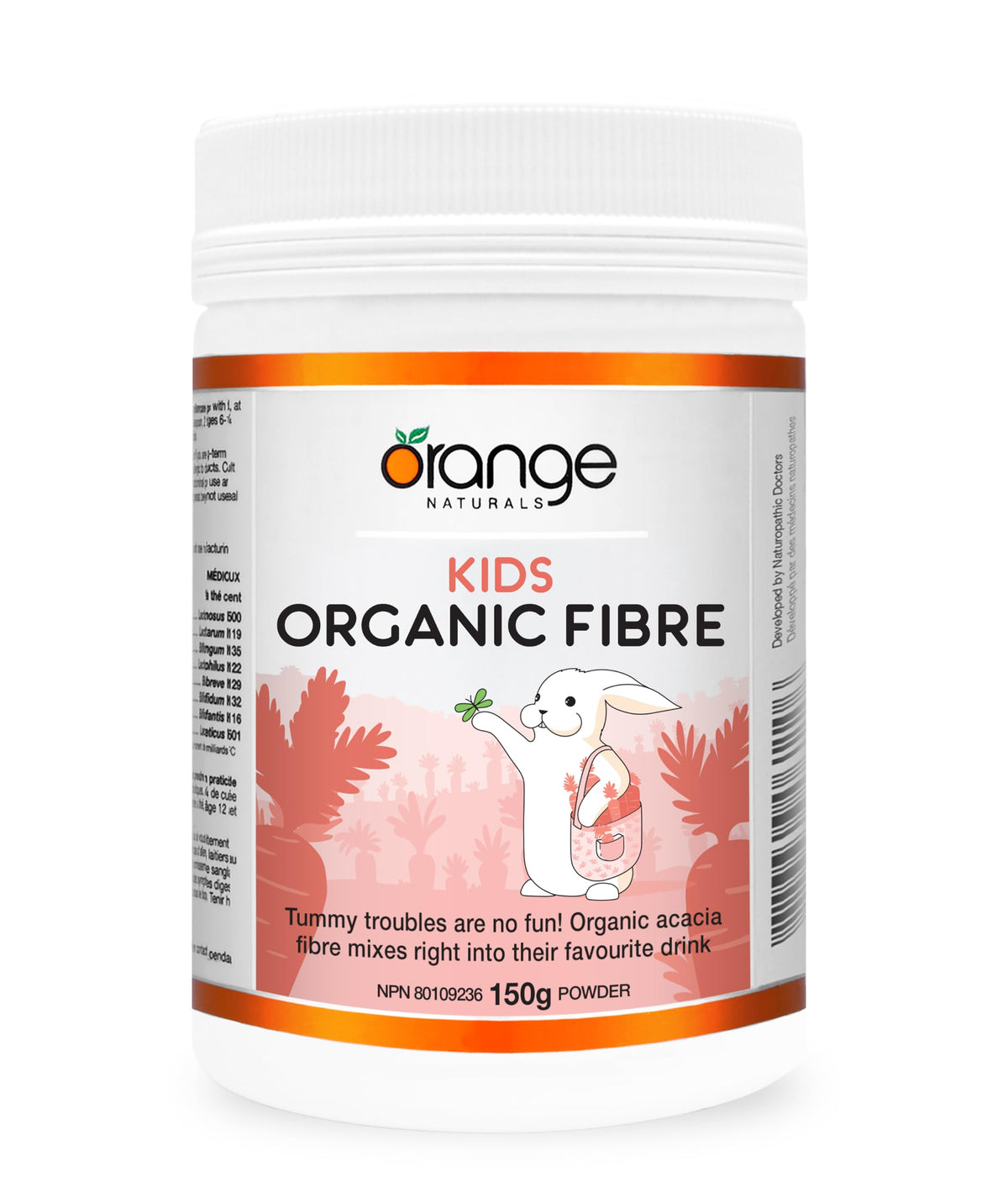 Orange Naturals Kids Organic Fibre Powder, Dissolves Easily, 5g Fibre, 150g