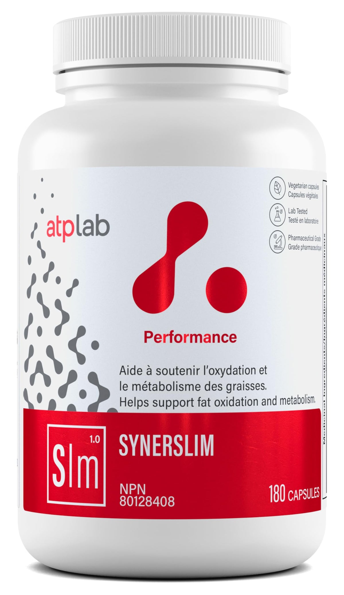 atplab Synerslim Capsules for Adults, GMO-Free, 180 Capsules, 30-Day Supply
