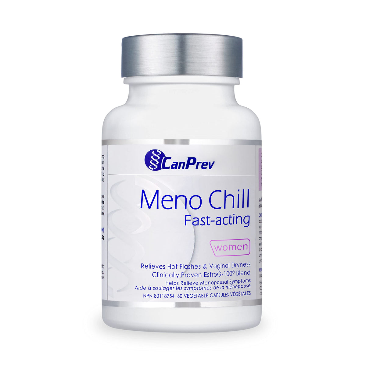 CanPrev Meno Chill Supplement, Ashwagandha, Zinc Bisglycinate, 60 V-Caps